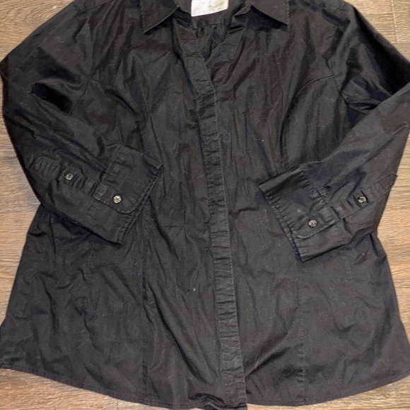 Lee riders ladies xl black button down top - Picture 5 of 9